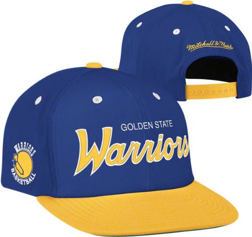 Golden State Warriors Mitchell & Ness The Script Is In 2-Tone Snapback Hat