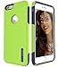 iPhone 6S Plus Case, TOTU Scratch Resistant Thin Dual Layer Protective Hybrid Case Shock Absorbing Technology Case for Apple iPhone 6 Plus (2014) and iPhone 6S Plus (2015) - Lime Green/Blue