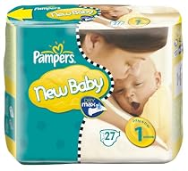 Pampers New Baby Windeln Gr.1 Newborn 2-5 kg Tragepackung, 27 Stück