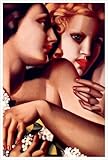 IMAGE OF Filles et Lilas Art Print Poster by Tamara De Lempicka