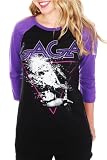 Lady Gaga Black And Purple Glitter Glam Raglan Plus Size 51hykxKlG5L. SL160 Lady Gaga Telephone Face Front T Shirt 2XL