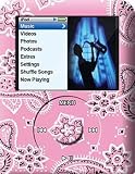 Flowers on Pink Design Apple iPod nano 3G (3rd Generation) 4GB/ 8GB Hard Case iJacket - Shock Absorbent Hard Protective Faceplate Cover + FREE Belt Clip Holster + FREE Lanyard + FREE Screen Protector