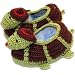 Best of Chums Crochet Booties - Turtle