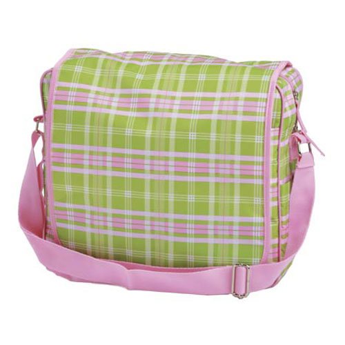 Messenger Bag - Pink Plaid by Room It Up