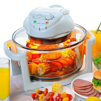 Secura Halogen Infrared Turbo Convection Countertop Oven Deluxe Package W/extender Ring;tong;cook Racks 777MH