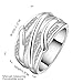 New Fashion Jewelry 925 Silver Beautiful Austrian Crystal Band Ring(Q)