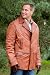 Men's 3-Button Distressed Italian Leather Jacket