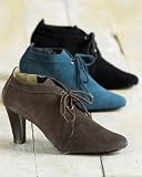 Suede shoe-boot