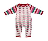 Toby Tiger White/Pink Dot Flower Sleepsuit (0-6 months)
