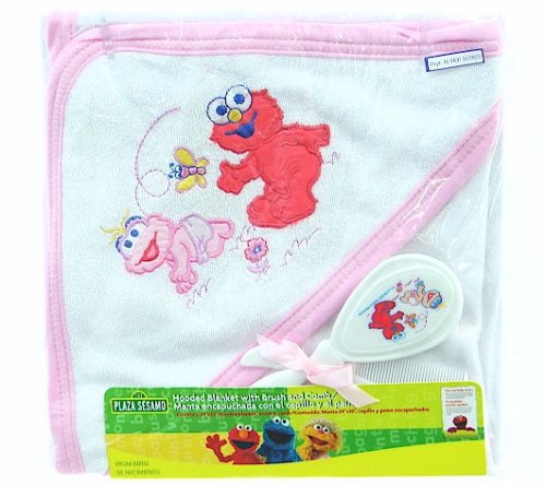 Sesame Street Hooded Blanket Pink (ELMO)
