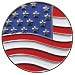 American Flag Ball Marker with Magnetic Hat Clip