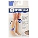 Truform Short Length 20-30 mmHg Compression Stockings for Men and Women, Reduced Length, Closed Toe, Beige, Medium