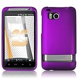 HTC ThunderBolt (Droid Incredible HD) Rubberized Shield Hard Case - Purple