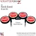 Big Kiss Red on Pink Skin by WraptorSkinz fits Rock Band Drum Set for Nintendo Wii, XBOX 360, PS2 & PS3 (DRUMS NOT INCLUDED)