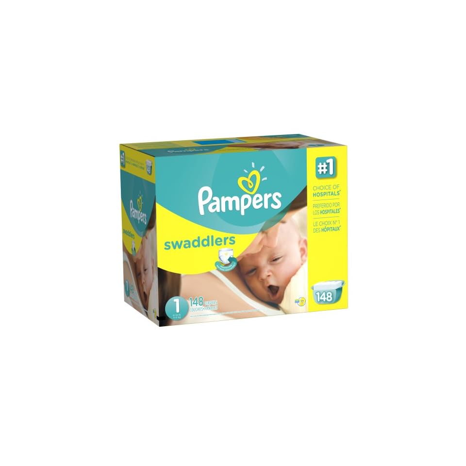 case of pampers swaddlers size 1