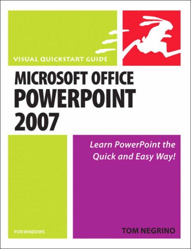 Image of: Microsoft Office PowerPoint 2007 for Windows (Visual QuickStart Guide)
