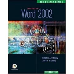 The O'Leary Series: Word 2002- Introductory: Introductory Edition