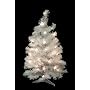 2' Shimmering White Iridescent Pre-Lit Artificial Christmas Tree - Clear Lights