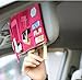 Multi-functional Auto Car Clip Sunvisor Car Storage Bag Pink