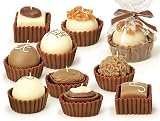 Sets of 9 Chocolate Gift Set Candles with Chocolate Scent (Individually Wrapped)