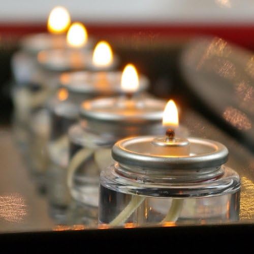 Liquid Paraffin Tea Light Candles, Burn for 8 Hours, Pack of 180