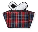 Hotties Soothing Backwrap Microwavable Heat Wrap for Lower Back Pain Relief Blue Tartan