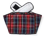 Hotties Soothing Backwrap Microwavable Heat Wrap for Lower Back Pain Relief Blue Tartan