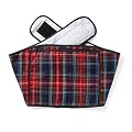 Hotties Soothing Backwrap Microwavable Heat Wrap for Lower Back Pain Relief Blue Tartan