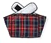 Hotties Soothing Backwrap Microwavable Heat Wrap for Lower Back Pain Relief Blue Tartan