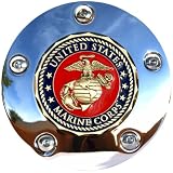 Austin Steiner ASPC-MTC Chrome United States Marine Corps Touring Timing Cover Austin Steiner ASPC-MTC Chrome United States Marine Corps Touring Timing Cover