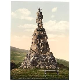 Black Watch Monument Aberfeldy Photochrom - Mouse Mat