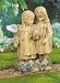 Butterfly Collector Girls Garden Statue Sculpture