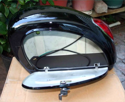 Black Harley Honda Yamaha Suzuki Kawasaki Saddlebags Hard Bags