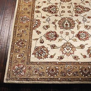 Larkspur Total Performance Area Rug - Ivory/Beige, 8' Round - Frontgate