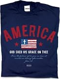 America 3 - Navy Adult T-Shirt