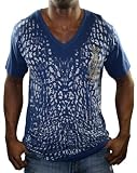 CHRISTIAN AUDIGIER Ed Hardy Platinum V-Neck Mens T-Shirt CHRISTIAN AUDIGIER Ed Hardy Platinum V-Neck Mens T-Shirt