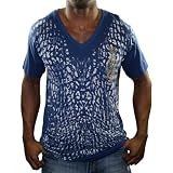 CHRISTIAN AUDIGIER Ed Hardy Platinum V-Neck Mens T-Shirt