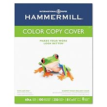 Hammermill Color Copy Digital Cover Stock, 60 lbs., 8-1/2 x 11, White, 250 Sheets