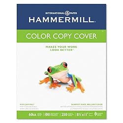 Hammermill 12254-9 Color Copy Cover Stock, 60-lb., 8-1/2 x 11, Photo White, 250 Sheets/pack