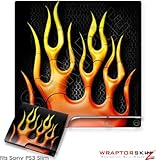 Sony PS3 Slim Skin - Metal Flames