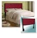 New Queen Size Headboard set with Red and Black Zebra Animal Faux Fur Print & Mattress Frame!