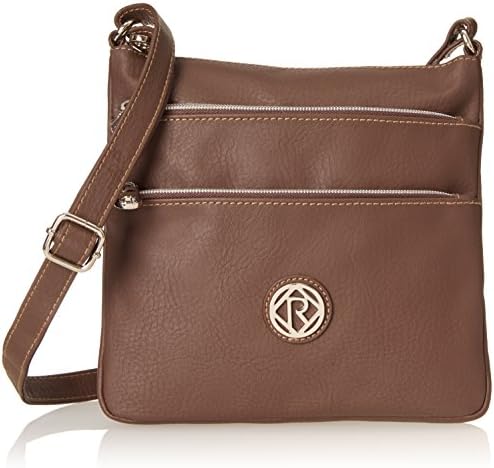Relic Erica Top Zipper Cross Body,Brown,One Size