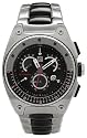 ESQ by Movado Men's Fusion Chronograph Stainless Steel Black Ceramic Bracelet Watch #07301262