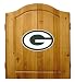 Imperial Green Bay Packers Licensed Solid Pine Cabinet and Bristle Dartboard Set