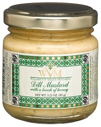 Willamette Valley Mustards, Dill Mustard, 3.25-Ounce Glass (Pack of 12)