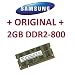 Samsung original 2 GB 200 pin DDR2-800 (PC2-6400) 128Mx8x16 double side