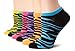 K. Bell Socks Women's 6-Pack No Show Zebra Socks