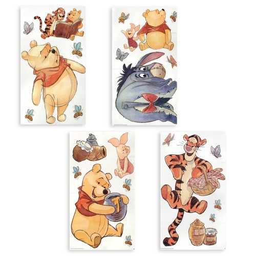 Winnie the Pooh Watercolor Wall Stickers