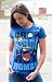Angry Birds Drop Birds Not Bombs Blue Juniors Graphic Tee Shirt