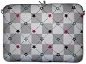 DIGITTRADE LS112-15 Notebook Sleeve 39,1cm 15,4 Zoll Laptoptasche Stars Neopren Schutzhuelle bis 39,6cm 15,6 Zoll wasserabweisend Anti Shock System Protection Case Neoprene